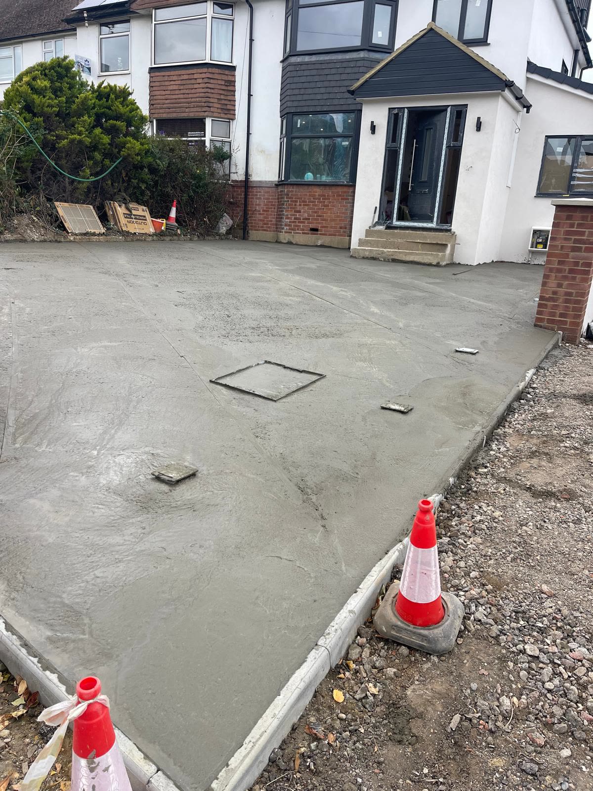 Driveway and boundary wall — General Building Works in Residential project