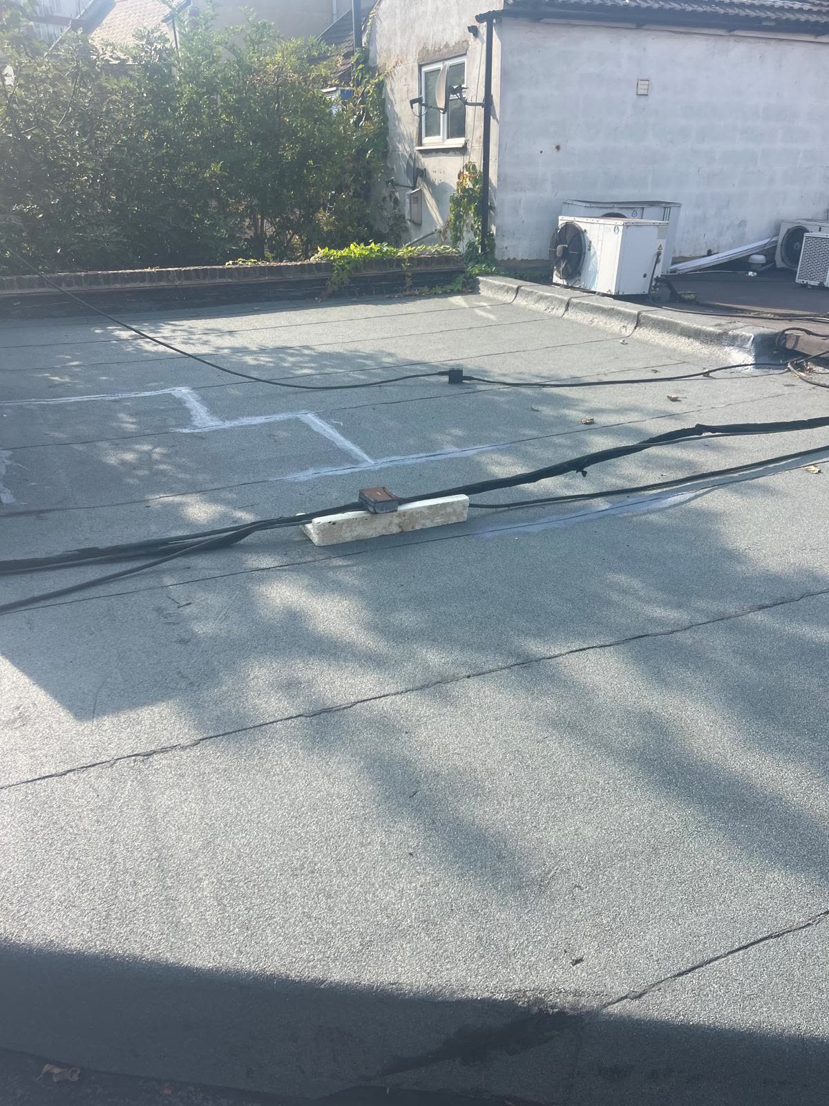 Commercial flat roof renewal — Roofing in Commercial project